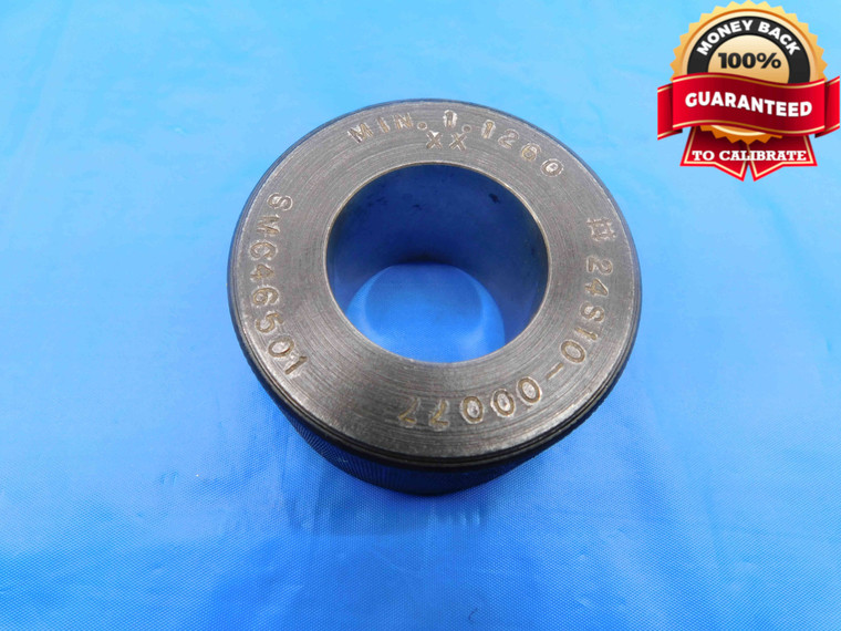 1.1260 CL XX MASTER PLAIN BORE RING GAGE 1.1250 +.0010 1 1/8 28.600 mm 1.126 - DW24073FKB