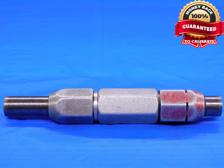 .6120 & .6140 CL Z PIN PLUG GAGE GO NO GO .6094 +.0026 39/64 15.596 mm .612 .614 - AB0029LVR