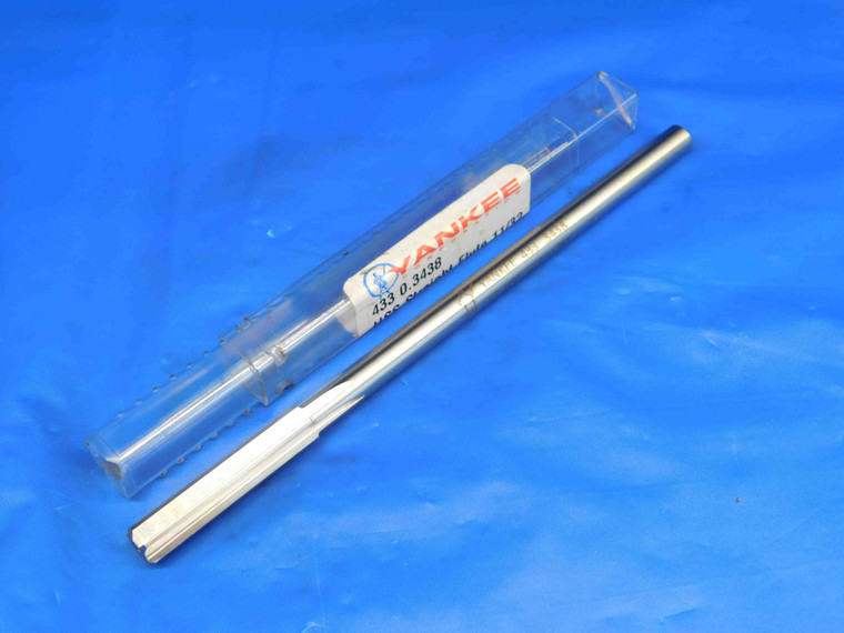 NEW YANKEE 11/32 O.D. HSS CHUCKING REAMER 6 FLUTE .34375 11/32 .3438 ONSIZE USA - HS0251BW2