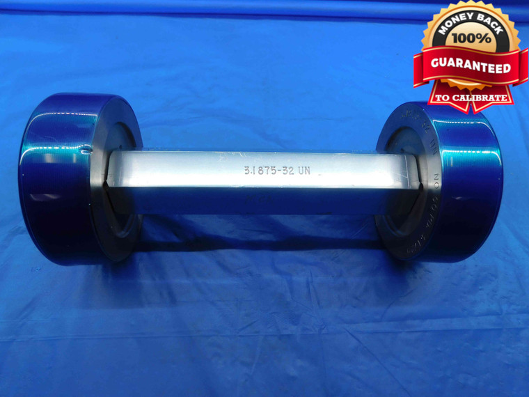 3 3/16 32 UN THREAD PLUG GAGE 3.1875 GO NO GO P.D.'S = 3.1672 & 3.1729 CHECK - DW24299RD