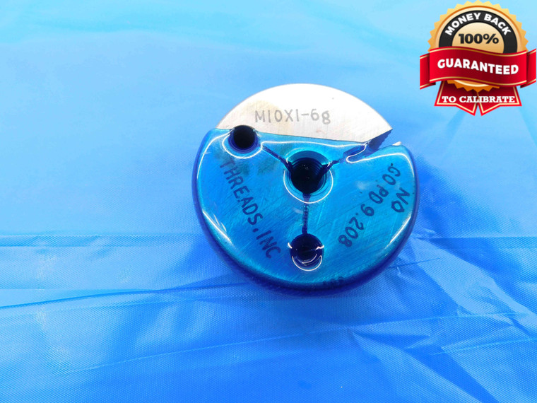 M10 X 1 6g SPECIAL THREAD RING GAGE 10 1.0 NO GO ONLY P.D. = 9.208 INSPECTION - DW24333LVR