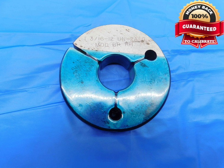 1 3/16 12 UN 2A G MOD BEFORE PLATE THREAD RING GAGE 1.1875 NO GO ONLY PD= 1.1242 - DW24327LVR