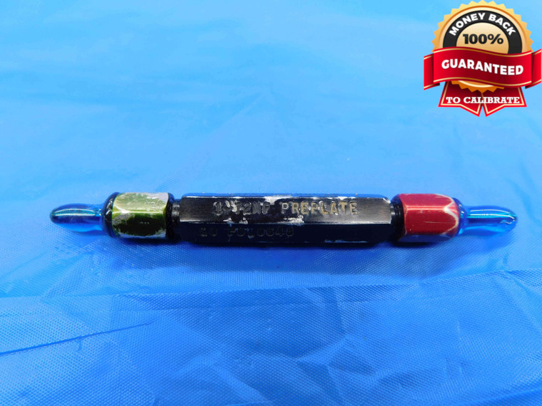 1 72 NF PREPLATE THREAD PLUG GAGE #1 .073 GO NO GO P.D.'S = .0648 & .0665 UNF - DW24415RD
