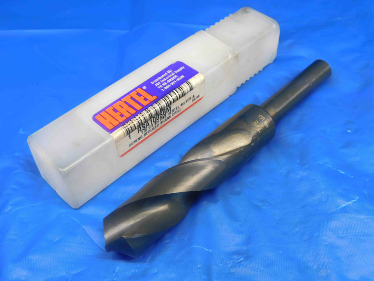 HERTEL 7/8 O.D. HSS SILVER & DEMING TWIST DRILL BIT RSA10056M 1/2 SHANK .875 - HS0368AB3