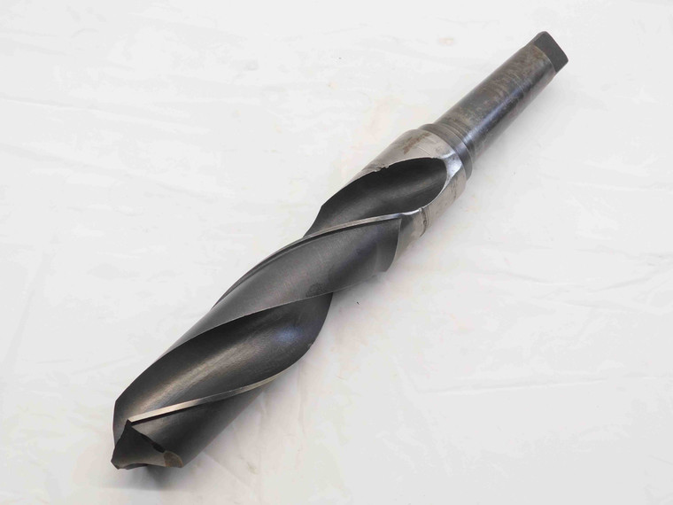 2 1/2 O.D. HSS TWIST DRILL BIT MORSE TAPER #5 SHANK 9" LOC 19" OAL 2.5 MT5 USA