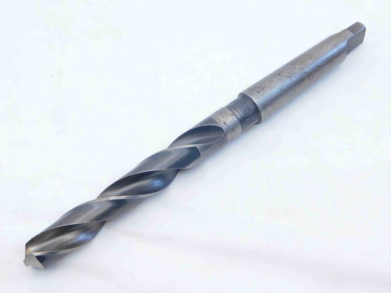 NATIONAL 41/64 O.D. HSS TWIST DRILL BIT MORSE TAPER #2 SHANK .6406 MT2 USA CNC - AB0279CK2
