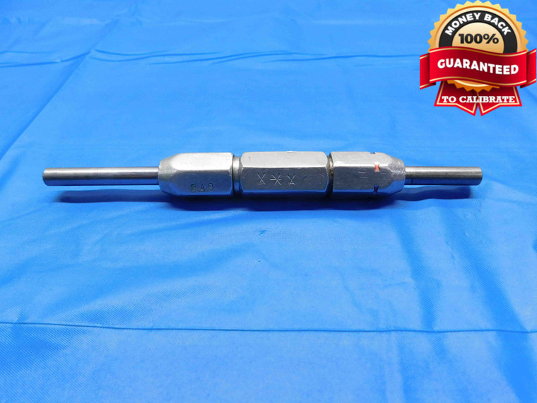 .2490 & .2560 CL XXX PIN PLUG GAGE GO NO GO .2500 -.0010 1/4 6.325 mm .249 .256 - AW0032RD