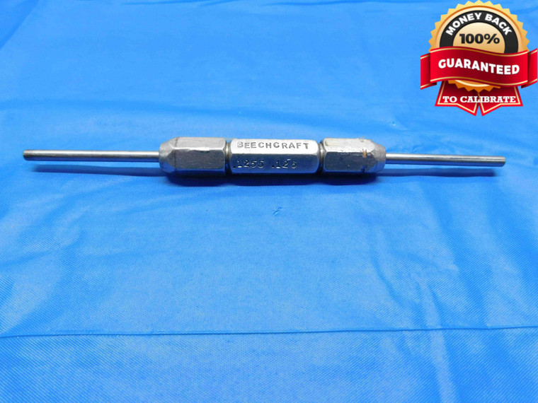 .1255 & .1260 PIN PLUG GAGE GO NO GO .1250 +.0005 OVERSIZE 1/8 3 mm .126 - AW0024RD