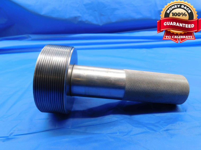 SHOP MADE 2 5/8 16 THREAD PLUG GAGE 2.625 2.6250 GO ONLY P.D. = 2.5844 CHECK - DW24580RD