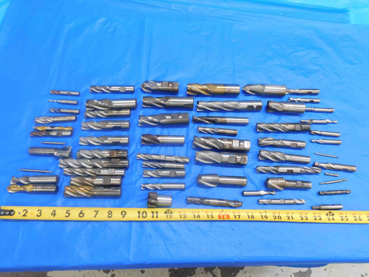 LARGE LOT HSS END MILLS 3/16" - 1" DIAMETER & MANY OTHERS BRIDGEPORT MILLING - HS0469LVR