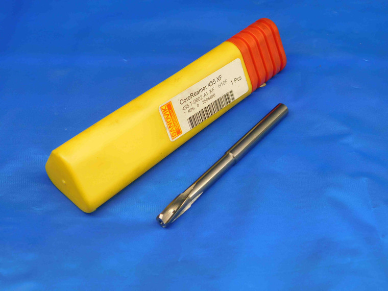 SANDVIK 0.2362 OD SOLID CARBIDE COOLANT REAMER SPIRAL .2362 .2500 UNDERSIZE 6 mm - HS0674AG3