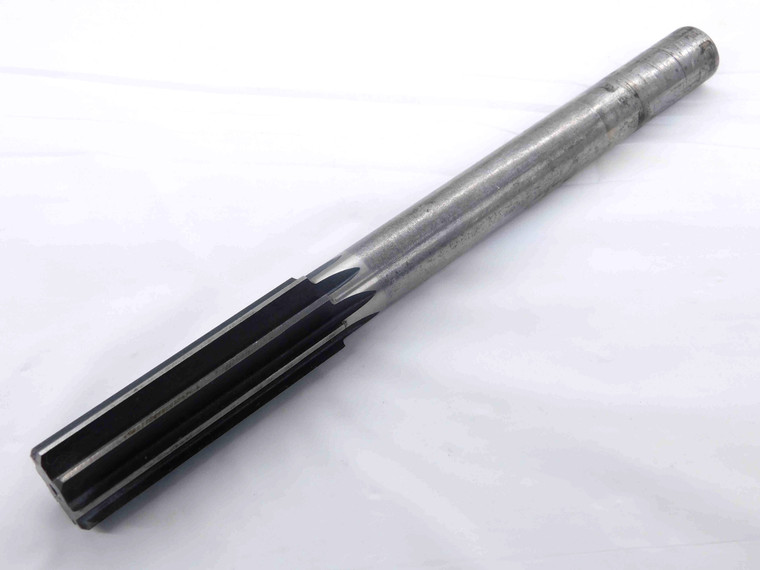 3/4 O.D. HSS CHUCKING REAMER 8 FLUTE .75 .7500 ONSIZE 19 mm STRAIGHT SHANK - HS0713AG3
