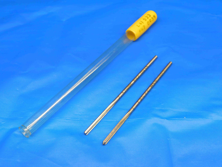 2pcs L&I 0.0935 OD HSS CHUCKING REAMER 4 FLUTE .0935 3/32 .0938 UNDERSIZE #42 - HS0772CP2