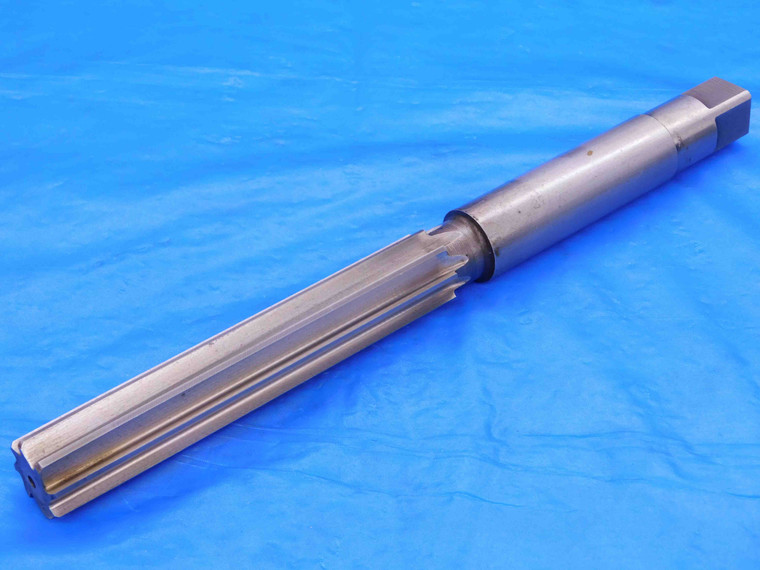 LAVALLEE & IDE 27/32 O.D. HSS HAND REAMER 8 FLUTE .8437 L&I 9 3/8 OAL USA MADE - AB0478AG3