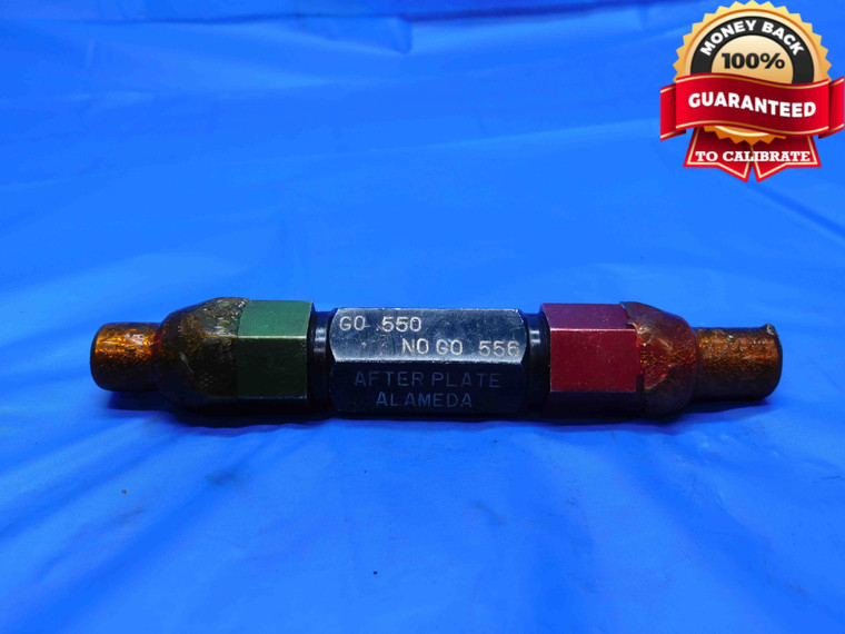 .5500 & .5560 PIN PLUG GAGE GO NO GO .5469 +.0031 35/64 14 mm .550 .556 CHECK - RB0089RD