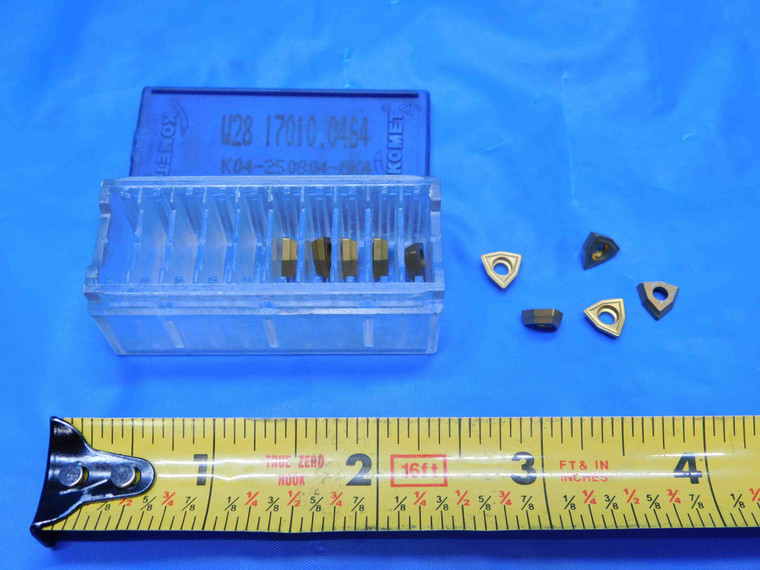 10pcs NEW KOMET W28 17010 464 TIN COATED CARBIDE INSERTS KO4 250804 BK4 - RB0203RDT