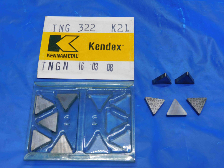 10pcs NEW KENDEX TNG 322 K21 CARBIDE INSERTS TNGN 16 03 08 160308 TNG322 - RB0204RDT