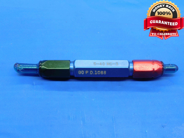 5 40 NC 3 THREAD PLUG GAGE #5 .125 .1250 GO NO GO P.D.'S = .1088 & .1105 UNC-3 - DW24695RD