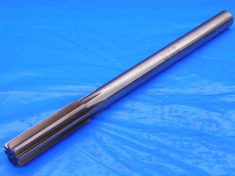 21CM 0.749 OD HSS REAMER 8 FL .749 .7490 3/4 .7500 -.0010 UNDERSIZE 19 mm USA - AB0593CP2