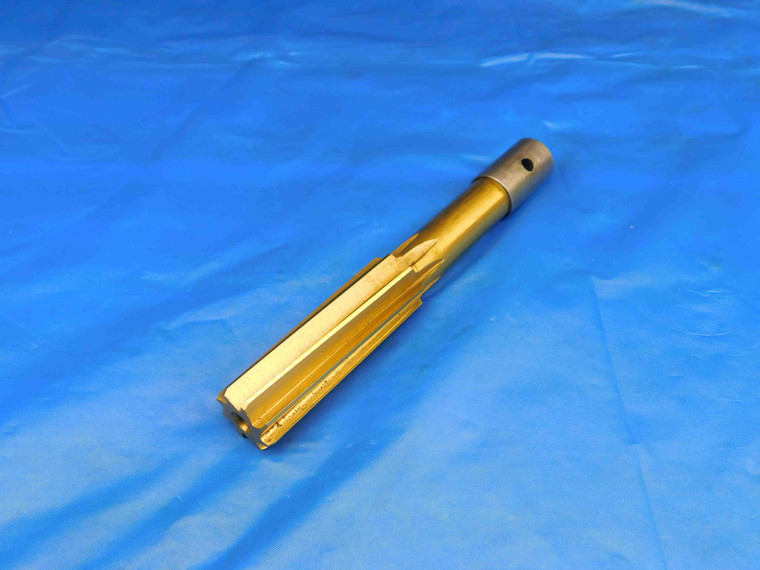 23/32 O.D. HSS CHUCKING REAMER 8 FLUTE .7187 ONSIZE TiN COATED TOOLING - HS1098AA3