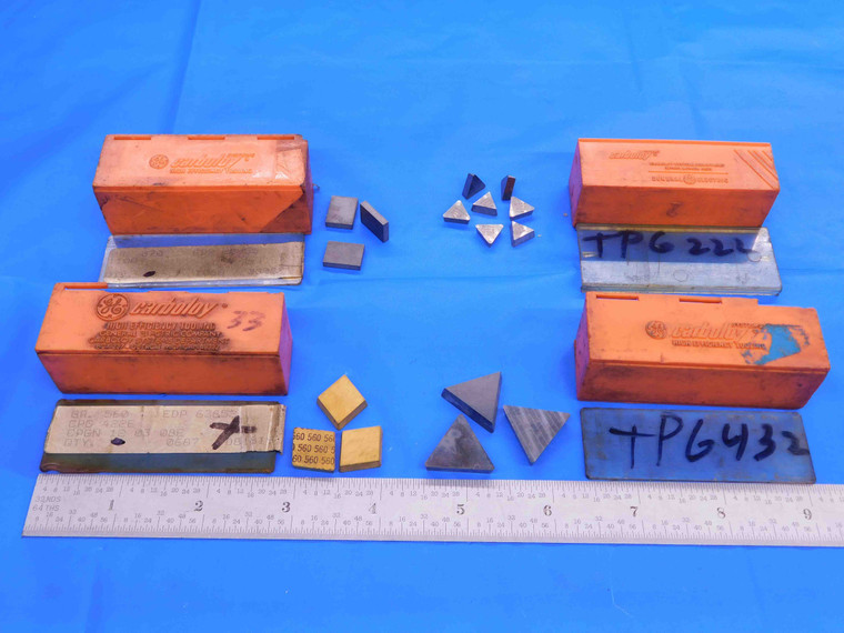 LOT 16pcs NEW CARBOLOY CPG 422E TPG 432 / 222 CARBIDE INSERTS INDEXABLE TURNING - AB0694CK2