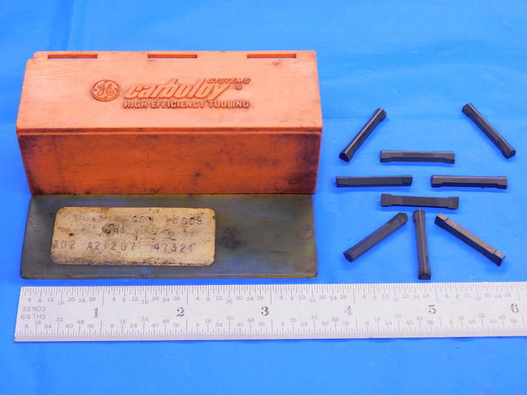 9pcs NEW CARBOLOY GDN156D8 515 CARBIDE GROOVING INSERTS GDN 156 D8 MADE IN USA - AB0689CK2