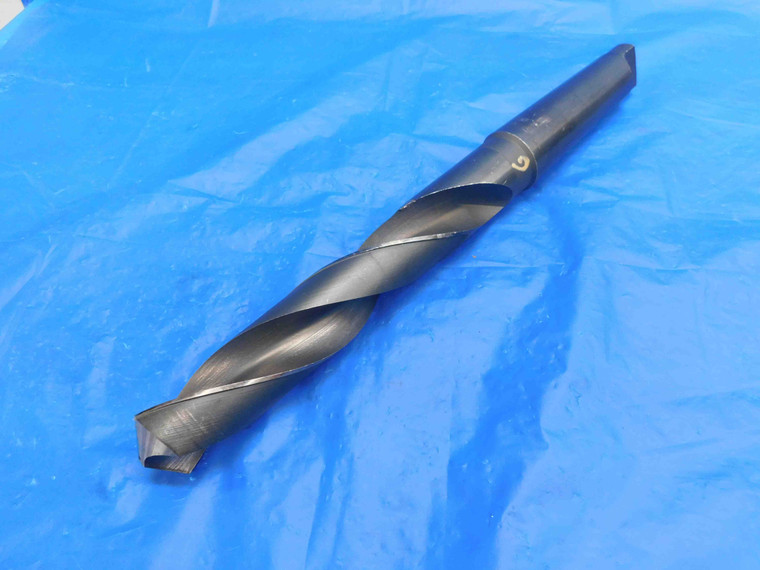 1 5/8 O.D. HSS TWIST DRILL BIT MORSE TAPER #5 SHANK 8" LOC 18" OAL 1.625 MT5