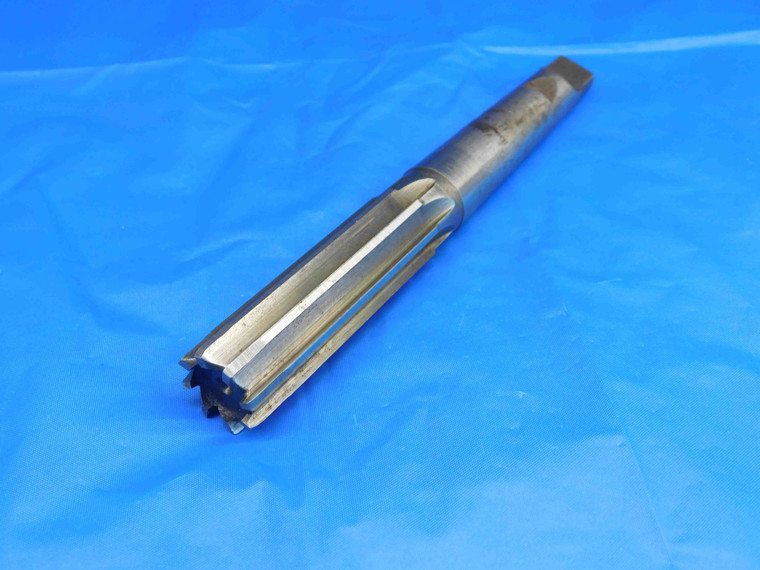 UNION 3/4 OD HSS REAMER MORSE TAPER #2 SHANK 8 FLUTE MT2 .75 .7500 ONSIZE 19 mm - HS1217AA3