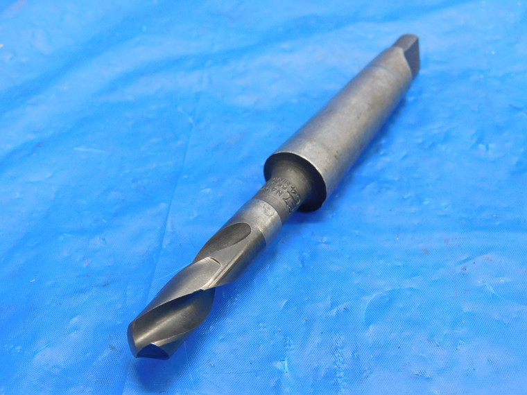 NATIONAL 27/64 O.D. HSS TWIST DRILL BIT MORSE TAPER #2 SHANK 1" LOC .4218 MT2 - RB0622CF2