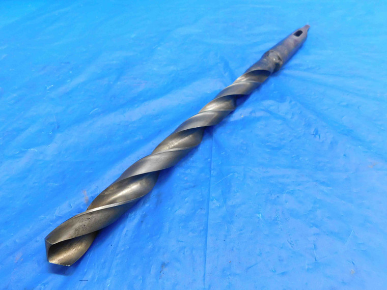 13/16 O.D. HSS TWIST DRILL BIT MORSE TAPER #3 SHANK 8 3/4 LOC 16" OAL .8125 MT3