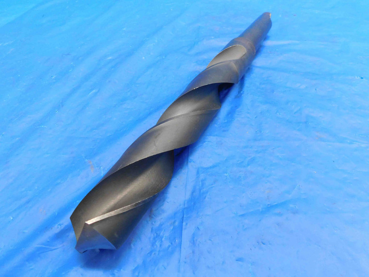 MALCUS 1 31/64 O.D. BLACK OXIDE HSS DRILL BIT MORSE TAPER #4 SHANK 1.4843 MT4