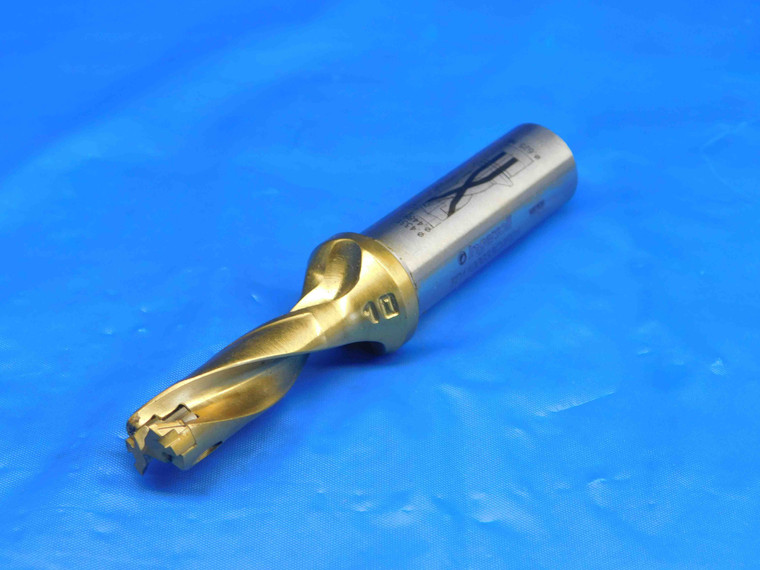 INGERSOLL 11mm O.D. COOLANT THRU REPLACEABLE TIP DRILL 5/8 SHANK 2 FL TiN COATED - HS1564LVR