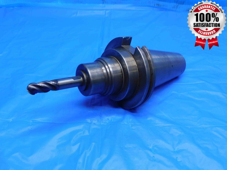 CAT50 ALBRECHT HYDRAULIC TOOL HOLDER B5 SK50 AD50 W/ COLLET & 1/2" BALL END MILL - SA0496LVR