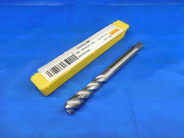 NEW SANDVIK 12mm X 1.75 6H HSS BOTTOMING TAP 3 SPIRAL FLUTE T300-XM101AA-M12 - HS1659BC3