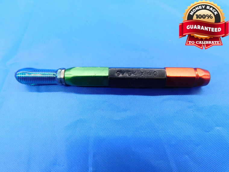 9/64 40 LEFT HAND THREAD PLUG GAGE .140625 .1406 L.H. 9/64"-40 GO ONLY - DW25249LVR