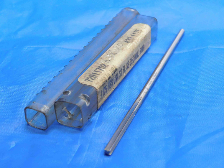 YANKEE 0.1175 OD HSS CHUCKING REAMER 4 FL .1175 1/8 .1250 -.0075 UNDERSIZE 3 mm - RB1304AB3