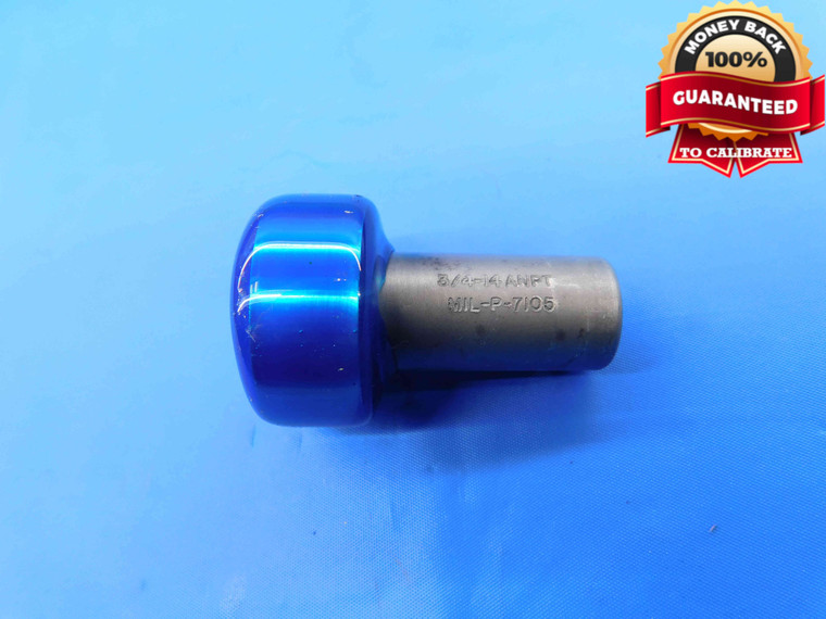 3/4 14 ANPT REFERENCE PIPE THREAD PLUG GAGE .75 .750 .7500 A.N.P.T. PLAIN TAPER - DW25364LVR