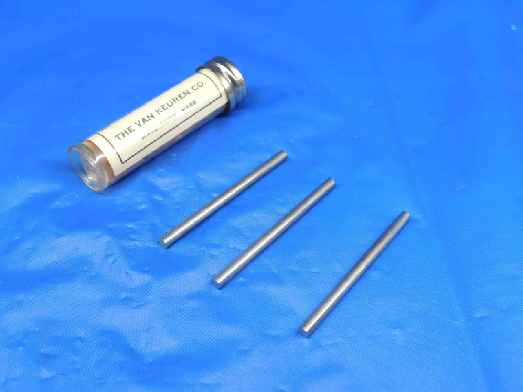 3pc SET VAN KEUREN ACME THREAD MEASURING WIRES FOR CALIBRATION 4 PITCH 29 DEGREE - HS1942BC3