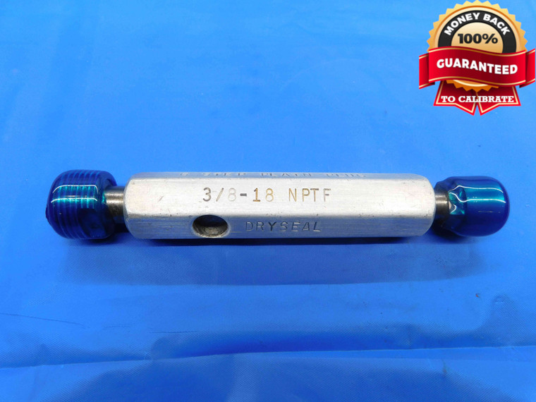 3/8 18 NPTF L1 & 6 STEP PIPE THREAD PLUG GAGE .375 .3750 DRYSEAL CREST CHECK - DW25419RD