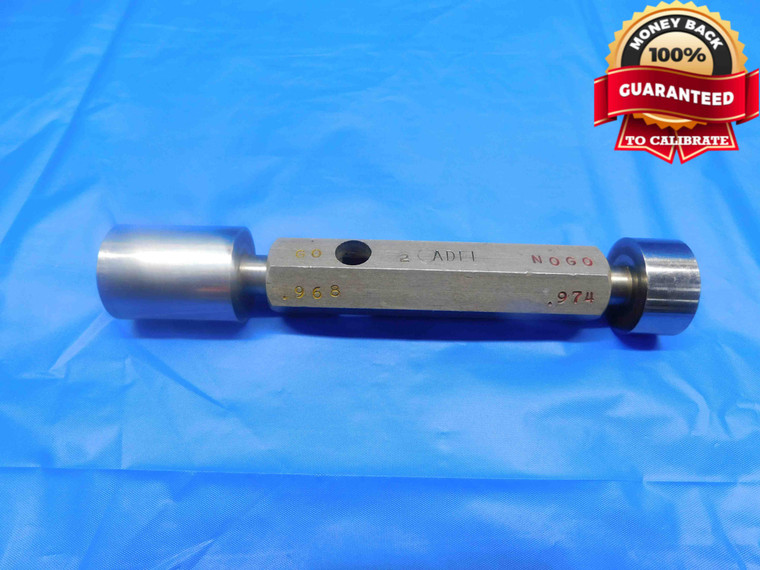 .9680 & .9740 PIN PLUG GAGE GO NO GO .9688 -.0008 31/32 24.740 mm .968 .974 - BS0150LVR