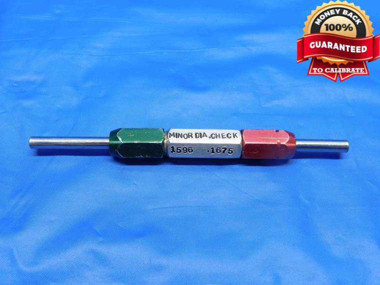 .1596 & .1675 PIN PLUG GAGE GO NO GO .1563 +.0033 OVERSIZE 5/32 4 mm - BS0213RD