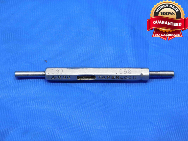 .0930 & .0980 PIN PLUG GAGE GO NO GO .0938 -.0008 3/32 2.362 mm .093 .098 - BS0231RD