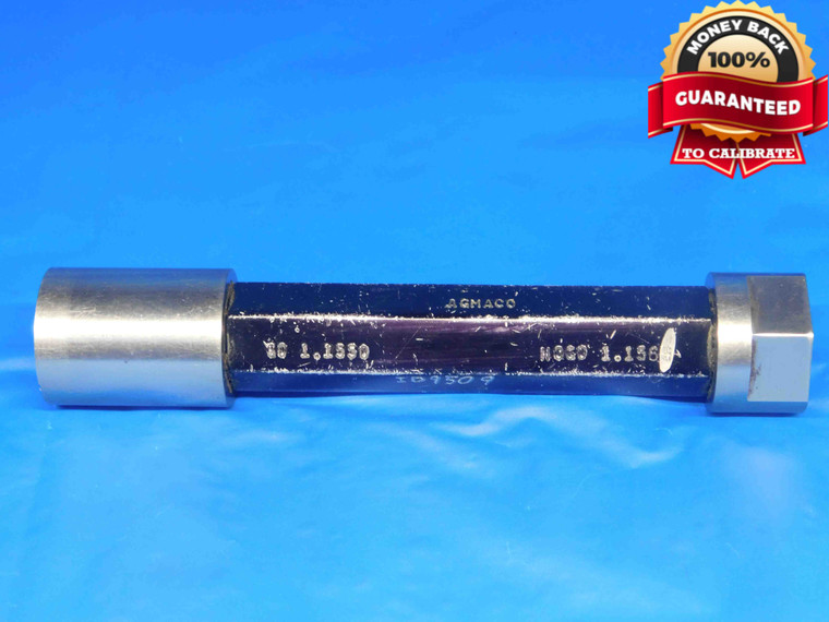1.1550 & 1.1564 PIN PLUG GAGE GO NO GO 1.1563 +.0001 1 5/32 29.337 mm 1.155 - BR0041RD