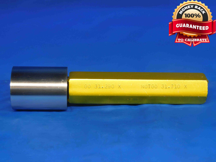 31.290 CLASS X METRIC PIN PLUG GAGE 31.000 +.290 OVERSIZE 31 mm 1.2319 31.29 - BR0052RD