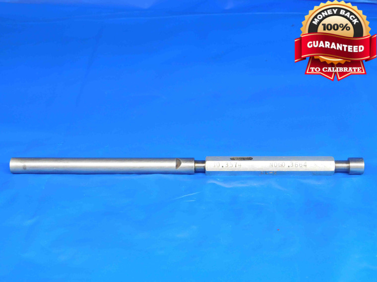 .3574 & .3664 CLASS Z PIN PLUG GAGE GO NO GO .3594 -.0020 UNDERSIZE 23/64 9 mm - BR0061RD