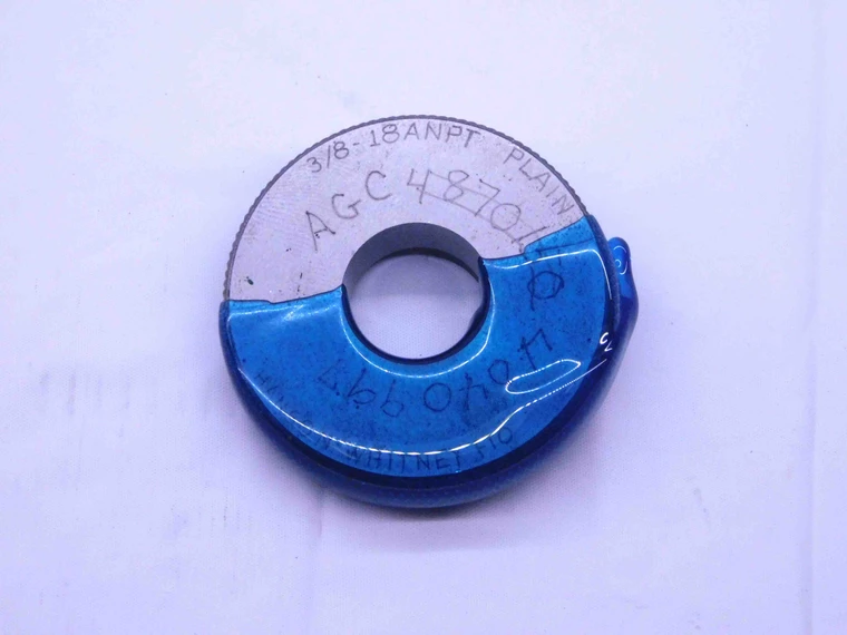 3/8 18 ANPT 6 STEP PIPE THREAD RING GAGE .375 .3750 A.N.P.T. CREST CHECK - DW25519BF3