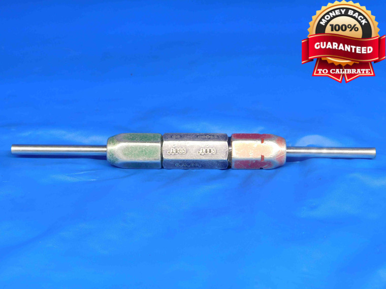 .1865 & .1885 CL X PIN PLUG GAGE GO NO GO .1875 -.0010 UNDERSIZE 3/16 4.788 mm - BR0109RD