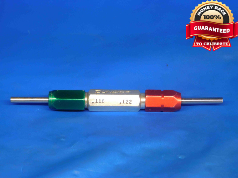 .1180 & .1220 PIN PLUG GAGE GO NO GO .1250 -.0030 UNDERSIZE 1/8 3 mm .118 .122 - BR0120LVR