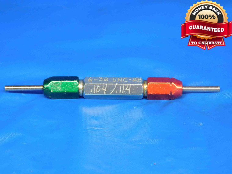 .1040 & .1140 PIN PLUG GAGE GO NO GO .0938 +.0102 OVERSIZE 3/32 3 mm .104 .114 - BR0125LVR