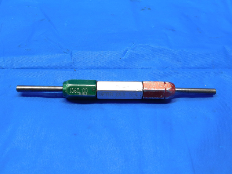 .1365 & .1385 CL X PIN PLUG GAGE GO NO GO .1406 -.0021 OVERSIZE 9/64 3.467 mm - BS0071RD.